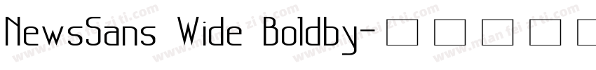 NewsSans Wide Boldby字体转换